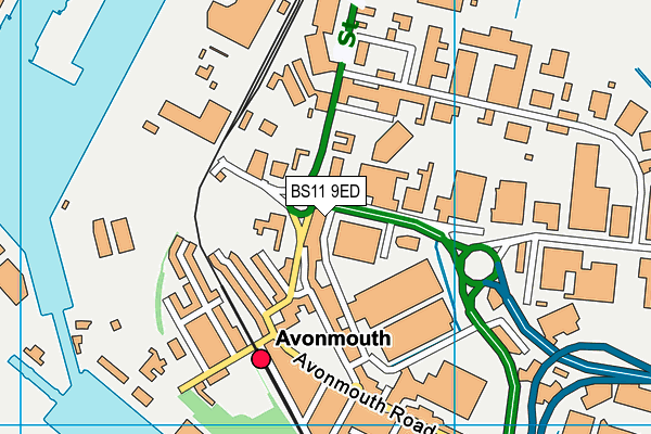 BS11 9ED map - OS VectorMap District (Ordnance Survey)