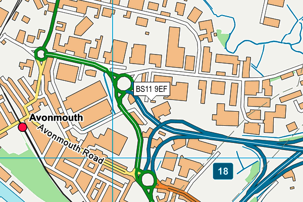 BS11 9EF map - OS VectorMap District (Ordnance Survey) BS11 9EF map - OS VectorMap District (Ordnance Survey)