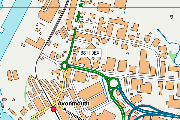 BS11 9EX map - OS VectorMap District (Ordnance Survey) BS11 9EX map - OS VectorMap District (Ordnance Survey)