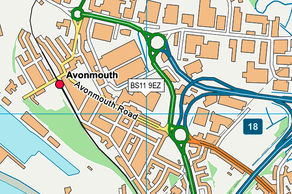BS11 9EZ map - OS VectorMap District (Ordnance Survey)