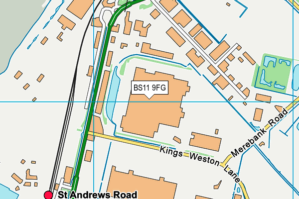 BS11 9FG map - OS VectorMap District (Ordnance Survey) BS11 9FG map - OS VectorMap District (Ordnance Survey)