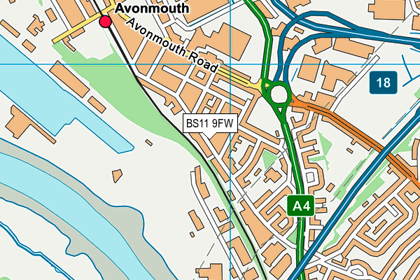 BS11 9FW map - OS VectorMap District (Ordnance Survey) BS11 9FW map - OS VectorMap District (Ordnance Survey)
