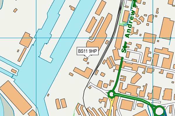 BS11 9HP map - OS VectorMap District (Ordnance Survey) BS11 9HP map - OS VectorMap District (Ordnance Survey)
