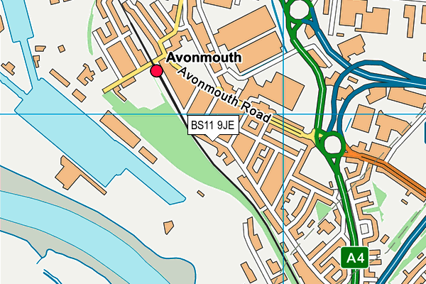 BS11 9JE map - OS VectorMap District (Ordnance Survey)