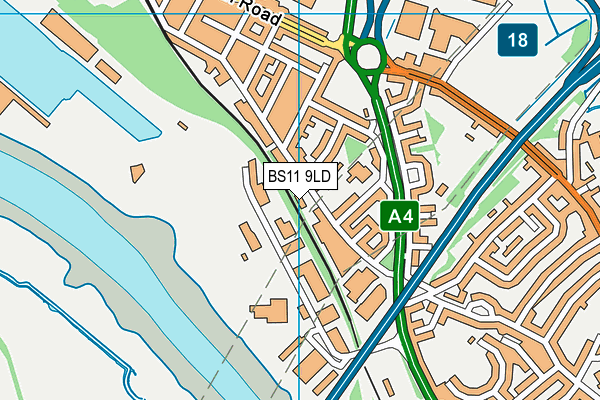 BS11 9LD map - OS VectorMap District (Ordnance Survey) BS11 9LD map - OS VectorMap District (Ordnance Survey)