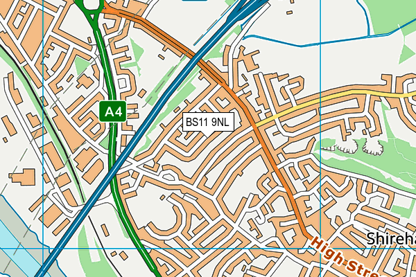 BS11 9NL map - OS VectorMap District (Ordnance Survey) BS11 9NL map - OS VectorMap District (Ordnance Survey)