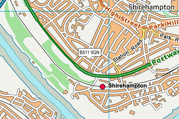 BS11 9QN map - OS VectorMap District (Ordnance Survey)