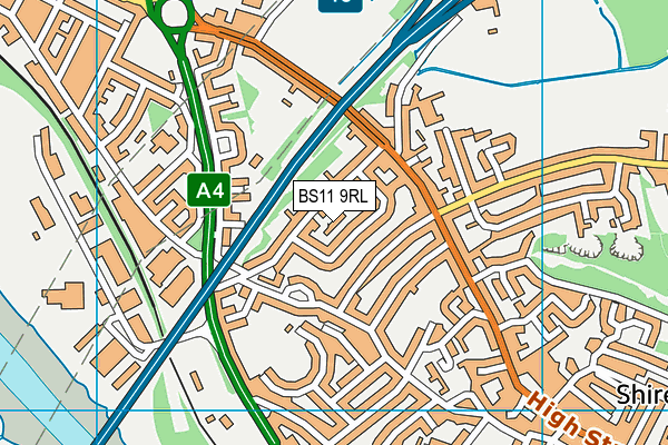 BS11 9RL map - OS VectorMap District (Ordnance Survey) BS11 9RL map - OS VectorMap District (Ordnance Survey)