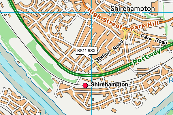 BS11 9SX map - OS VectorMap District (Ordnance Survey) BS11 9SX map - OS VectorMap District (Ordnance Survey)