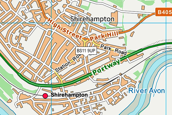 BS11 9UP map - OS VectorMap District (Ordnance Survey) BS11 9UP map - OS VectorMap District (Ordnance Survey)