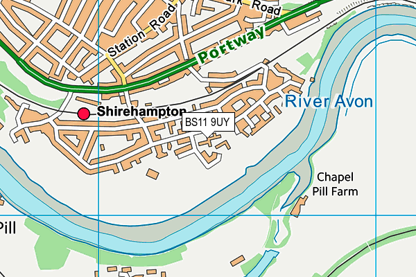 BS11 9UY map - OS VectorMap District (Ordnance Survey) BS11 9UY map - OS VectorMap District (Ordnance Survey)