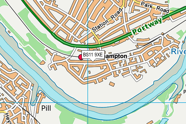 BS11 9XE map - OS VectorMap District (Ordnance Survey)