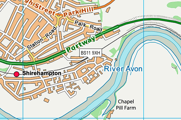 BS11 9XH map - OS VectorMap District (Ordnance Survey) BS11 9XH map - OS VectorMap District (Ordnance Survey)