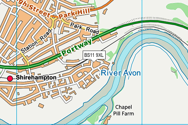 BS11 9XL map - OS VectorMap District (Ordnance Survey)