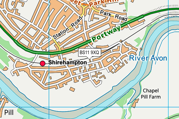 BS11 9XQ map - OS VectorMap District (Ordnance Survey)