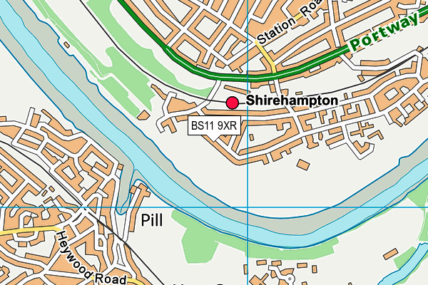 BS11 9XR map - OS VectorMap District (Ordnance Survey)