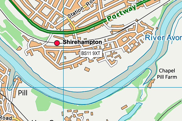 BS11 9XT map - OS VectorMap District (Ordnance Survey) BS11 9XT map - OS VectorMap District (Ordnance Survey)