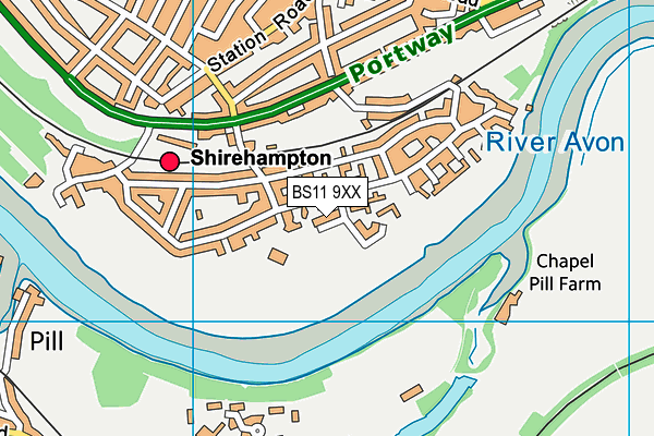BS11 9XX map - OS VectorMap District (Ordnance Survey)