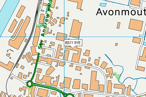 BS11 9YE map - OS VectorMap District (Ordnance Survey) BS11 9YE map - OS VectorMap District (Ordnance Survey)