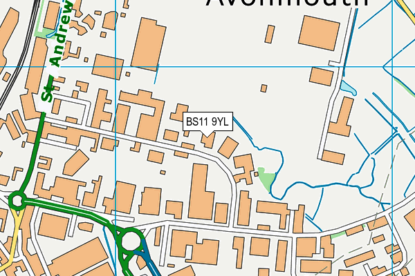 BS11 9YL map - OS VectorMap District (Ordnance Survey) BS11 9YL map - OS VectorMap District (Ordnance Survey)