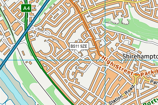 BS11 9ZE map - OS VectorMap District (Ordnance Survey) BS11 9ZE map - OS VectorMap District (Ordnance Survey)