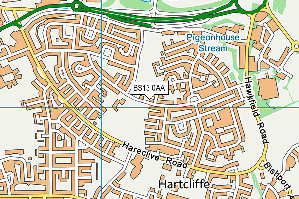 BS13 0AA map - OS VectorMap District (Ordnance Survey) BS13 0AA map - OS VectorMap District (Ordnance Survey)