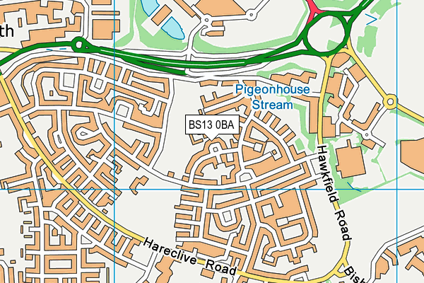 BS13 0BA map - OS VectorMap District (Ordnance Survey) BS13 0BA map - OS VectorMap District (Ordnance Survey)