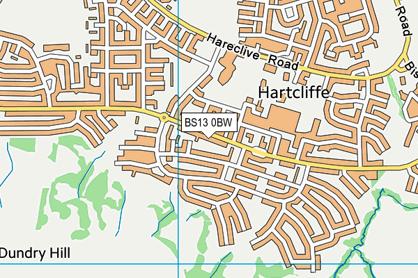 BS13 0BW map - OS VectorMap District (Ordnance Survey) BS13 0BW map - OS VectorMap District (Ordnance Survey)