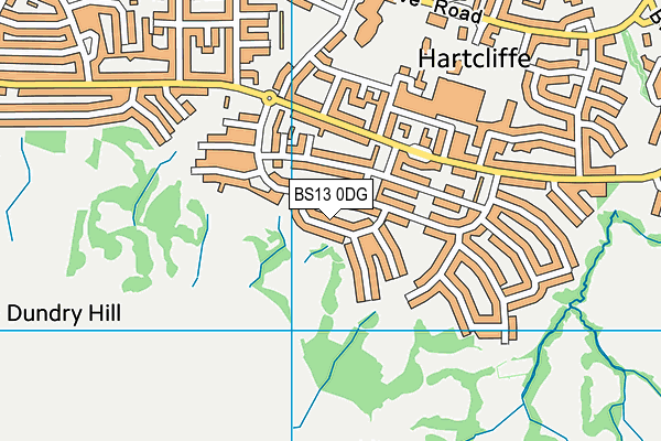 BS13 0DG map - OS VectorMap District (Ordnance Survey) BS13 0DG map - OS VectorMap District (Ordnance Survey)