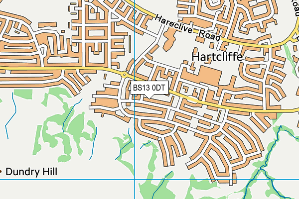 BS13 0DT map - OS VectorMap District (Ordnance Survey) BS13 0DT map - OS VectorMap District (Ordnance Survey)