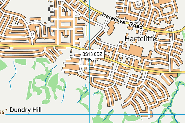 BS13 0DZ map - OS VectorMap District (Ordnance Survey) BS13 0DZ map - OS VectorMap District (Ordnance Survey)