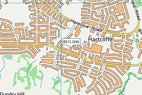 BS13 0HN map - OS VectorMap District (Ordnance Survey) BS13 0HN map - OS VectorMap District (Ordnance Survey)