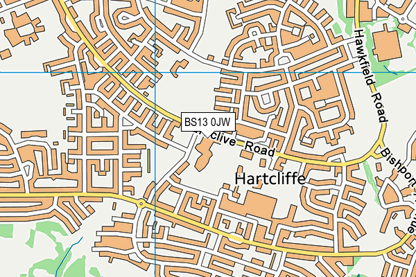 BS13 0JW map - OS VectorMap District (Ordnance Survey) BS13 0JW map - OS VectorMap District (Ordnance Survey)