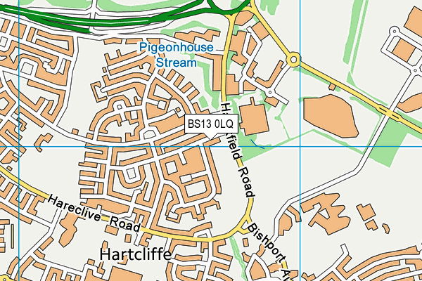BS13 0LQ map - OS VectorMap District (Ordnance Survey) BS13 0LQ map - OS VectorMap District (Ordnance Survey)