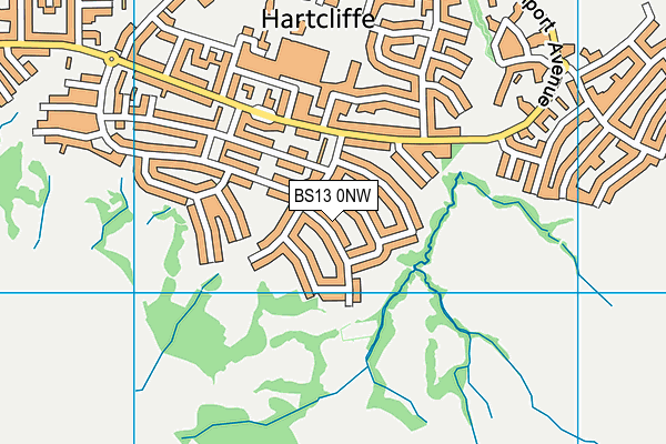 BS13 0NW map - OS VectorMap District (Ordnance Survey) BS13 0NW map - OS VectorMap District (Ordnance Survey)