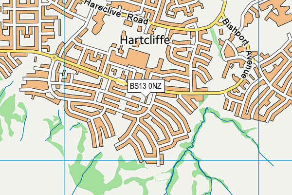BS13 0NZ map - OS VectorMap District (Ordnance Survey) BS13 0NZ map - OS VectorMap District (Ordnance Survey)