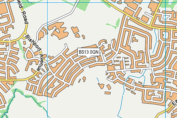 BS13 0QN map - OS VectorMap District (Ordnance Survey) BS13 0QN map - OS VectorMap District (Ordnance Survey)