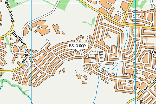 BS13 0QY map - OS VectorMap District (Ordnance Survey) BS13 0QY map - OS VectorMap District (Ordnance Survey)