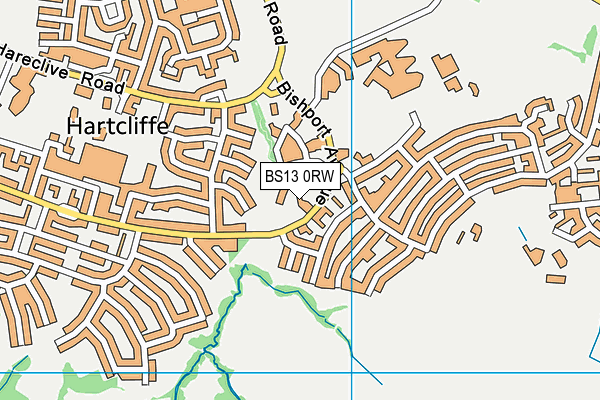 BS13 0RW map - OS VectorMap District (Ordnance Survey) BS13 0RW map - OS VectorMap District (Ordnance Survey)