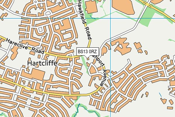 BS13 0RZ map - OS VectorMap District (Ordnance Survey) BS13 0RZ map - OS VectorMap District (Ordnance Survey)