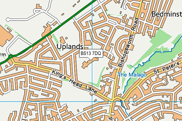 BS13 7DQ map - OS VectorMap District (Ordnance Survey) BS13 7DQ map - OS VectorMap District (Ordnance Survey)