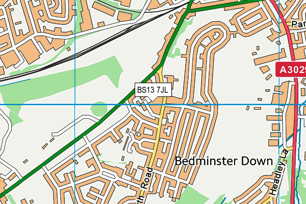BS13 7JL map - OS VectorMap District (Ordnance Survey) BS13 7JL map - OS VectorMap District (Ordnance Survey)