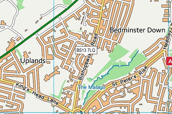 BS13 7LQ map - OS VectorMap District (Ordnance Survey) BS13 7LQ map - OS VectorMap District (Ordnance Survey)