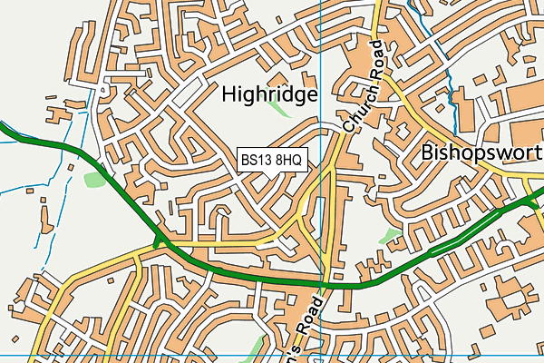 BS13 8HQ map - OS VectorMap District (Ordnance Survey) BS13 8HQ map - OS VectorMap District (Ordnance Survey)