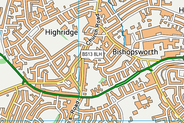 BS13 8LH map - OS VectorMap District (Ordnance Survey) BS13 8LH map - OS VectorMap District (Ordnance Survey)