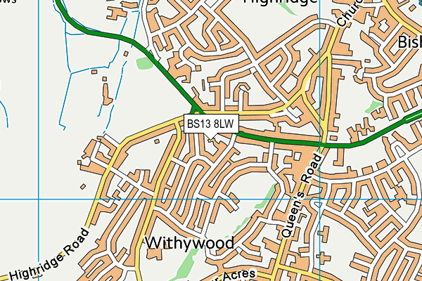 BS13 8LW map - OS VectorMap District (Ordnance Survey) BS13 8LW map - OS VectorMap District (Ordnance Survey)