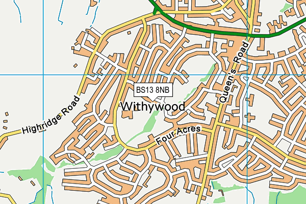 BS13 8NB map - OS VectorMap District (Ordnance Survey) BS13 8NB map - OS VectorMap District (Ordnance Survey)