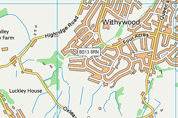 BS13 8RN map - OS VectorMap District (Ordnance Survey) BS13 8RN map - OS VectorMap District (Ordnance Survey)