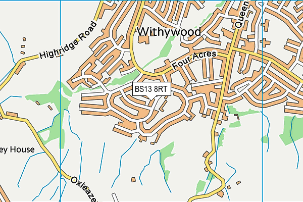 BS13 8RT map - OS VectorMap District (Ordnance Survey) BS13 8RT map - OS VectorMap District (Ordnance Survey)