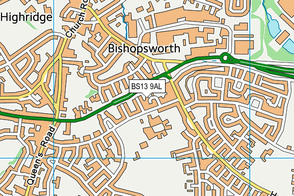 BS13 9AL map - OS VectorMap District (Ordnance Survey) BS13 9AL map - OS VectorMap District (Ordnance Survey)